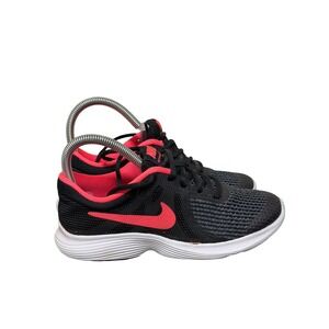 Nike Revolution 4 Running Shoes Kids 3.5Y Black Crimson 943306-004 Sneakers